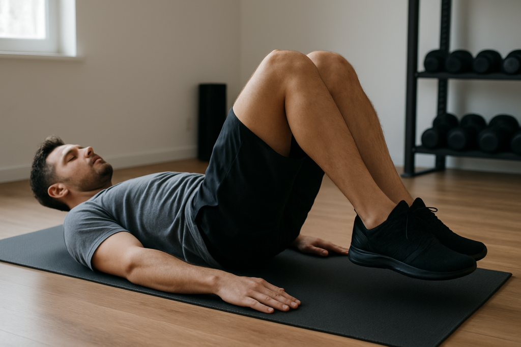 Reverse Crunch am Boden