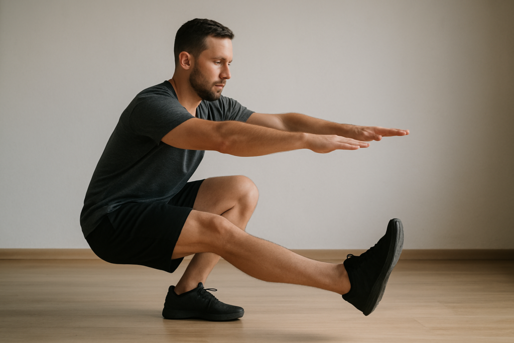 Negative Pistol Squat