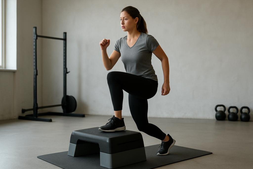 Step-up mit Kniehub