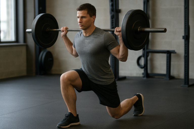 Reverse Lunge mit Langhantel