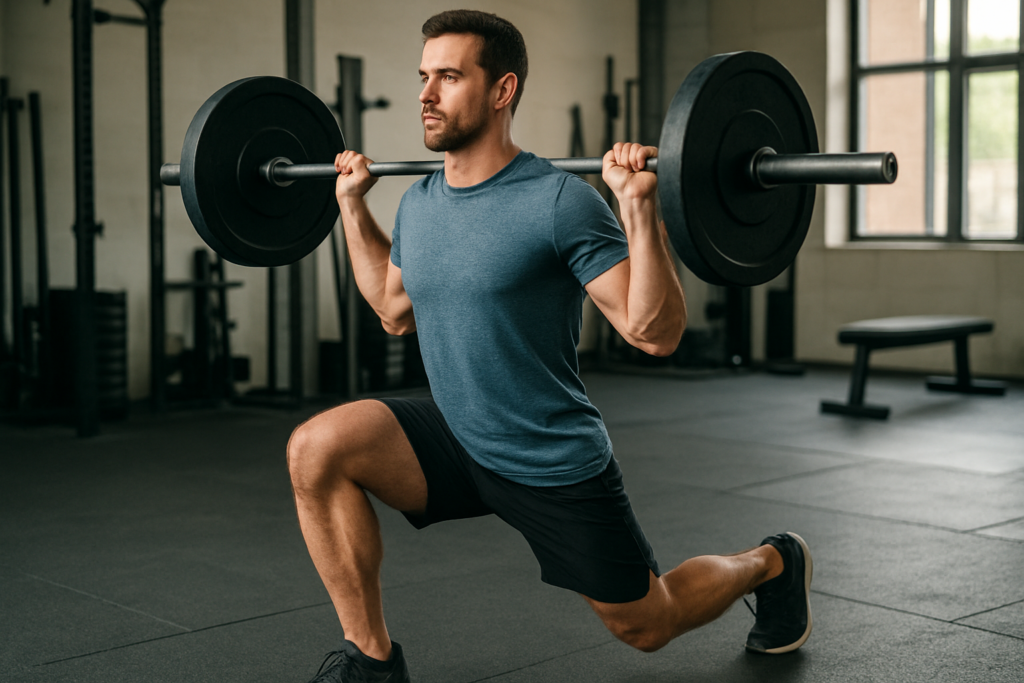 Forward Lunge mit Langhantel