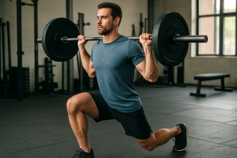 Forward Lunge mit Langhantel