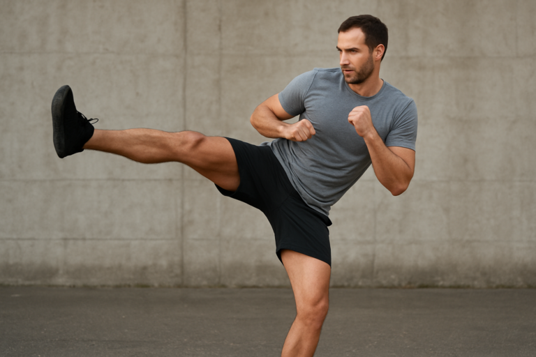 Kickboxing Roundhouse Kick