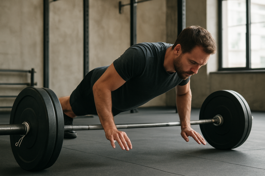Burpee Over Barbell