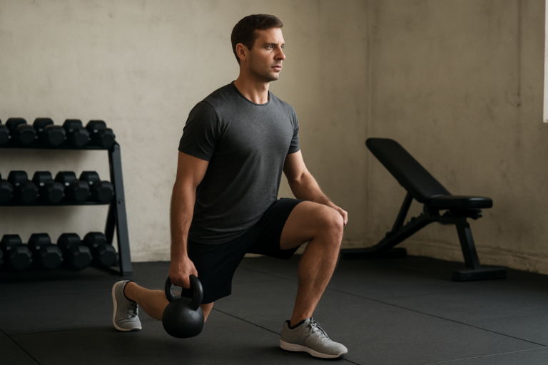 Kettlebell Lunge Pass-through